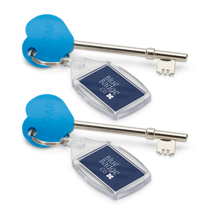 Twin Pack of Genuine RADAR Disabled Toilet Key with Keyring